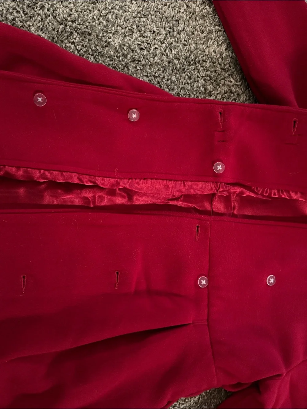Gymboree Girls' Red Bow-Front Wool Blend Coat